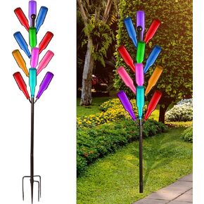 Therwen 12 Wine Bottle Tree 5.25 ft Garden Decorative Holder for Outdoor Artificial Wedding Bridal Shower Graduation Party Decoration