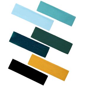 6PCS Headbands for Women Non Slip - Fashion Elastic Sports Hair Bands for Women’s Hair - Soft Cotton Cloth Stretchy Headbands for Girls for Yoga Workout Exercise Running Sports (6colors-10)