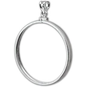 sterling silver coin bezel for Mexico 50 Pesos Gold Coin, Austria 100 Korona Gold Coin, Austria 1 oz Gold Philharmonic