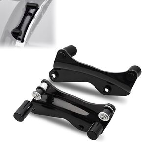 WOWTK 4-Point Detachable Docking Hardware +Magnet Covers Kit for Harley Touring 2014-2025 CVO Road Glide Road King Street Glide Street Glide,for Sissy Bar, Solo/2-Up Luggage/Tour-Pack Rack,Black