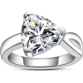 2CT-6CT مكعب الزركونيا خاتم الخطوبة جولة القطع/قطع البيضاوي/الكمثرى قطع 5 أ CZ خاتم الزواج د مختبر كبار الماس بوعد الذكرى السنوية للنساء