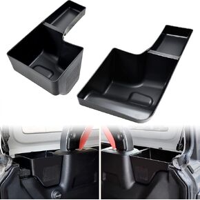 Kewisauto Wheel Storage Bin for Jeep Wrangler 2018-2023 ، Trunk Strunk Side Box Cargo Trashizer Trashing for Jeep Wrangler JL JLU 2018-2023 incipsistories (اليسار واليمين)