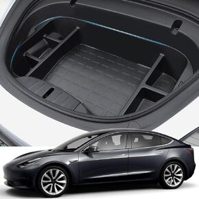 2017-2020 Tesla Model 3 Custom-Fit Frunk Organizer, Insert Cargo Front Hatch Storage Bin for Model 3 Before 2020.06
