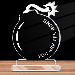 Maitys Thank You Gift Employee Inspirational Acrylic Sign Prizes Graduation Appreciation Gifts Employee of The Month Favor Keepsake for Nurse Women Teacher Team Volunteer Social Worker(Proud)