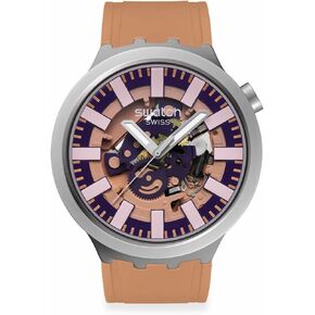 Swatch Unisex Casual Watch Beige Stainless Steel Quartz Terracotta Tide