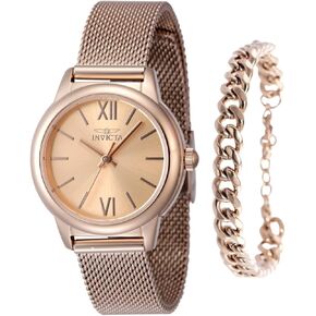 Invicta Angel Lady 30mm Stainless Steel Rose Gold Rose Gold dial PC21J Quartz