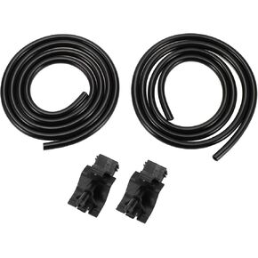 Windshield Washer Nozzle for Toyota Camry 2007-2015 No.8538112300 Front Black with 2 Pcs 1 Meter Fluid Hose 1 Set
