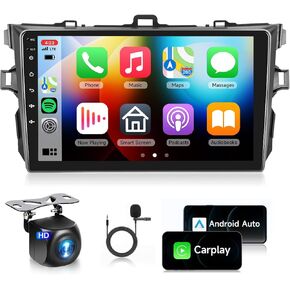 for Toyota Corolla 2009 2010 2011 2012 2013 Android Car Stereo with Wireless CarPlay Android Auto HiFi Audio 16 EQ, podofo 9 inch Touch Screen Car Radio with Bluetooth GPS WiFi SWC Backup Camera