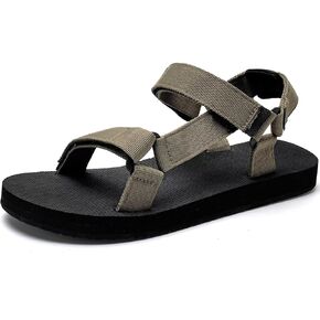 WateLves Men's Sandals Hiking-Sport-Sandals with Adjustable Webbing Lightweight Water-Athletic-Beach-Sandals for Walking-Fishing-Travel-Trekking-Camping