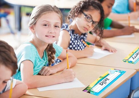 36 قطعة من لوحات الأسماء الأبجدية للمكاتب والفصول الدراسية لوحات أسماء مخطوطة متعددة الأغراض للمكاتب وعلامات أسماء الطلاب وملصقات للمكتب ورياض الأطفال والمدرسة الابتدائية والعودة إلى المدرسة ومستلزمات المعلمين in Kuwait