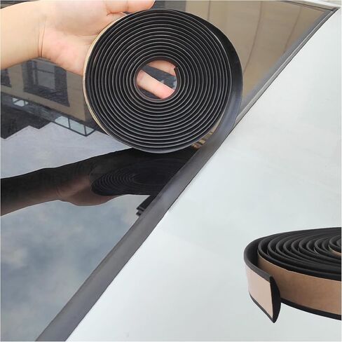 Car Windshield Seal Strip,Flexible Rubber Seal Strip Sunroof Seal Strip,Multifunctional Car Weather Stripping for Front & Rear Windshield,Small Window,Sunroof,Sliding Door (9.84Ft) in Saudi Arabia