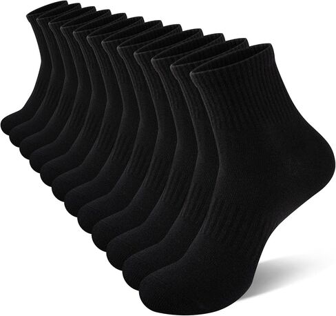 Eallco Mens Socks Socks Cotton Quarter Thin Thin Couls High Mini Crew Socks for Men 6 Pairs in Saudi Arabia