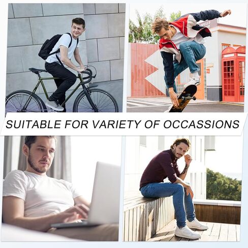 eallco Mens Ankle Socks Cotton Quarter Thin Ankle High Mini Crew Socks for Men 6 Pairs in Kuwait