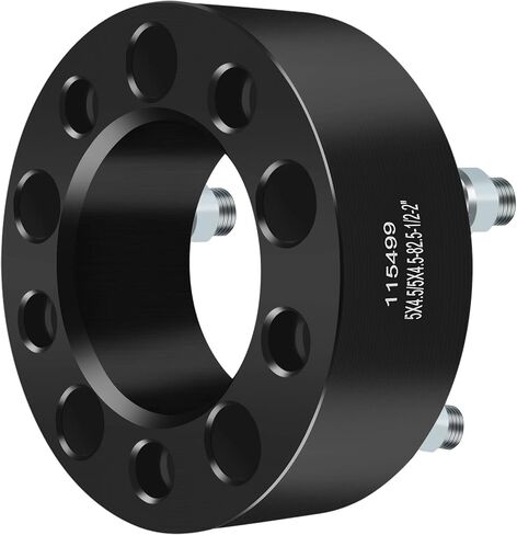 ECCPP 2PCS 2 بوصة 5x4.5 إلى 5x4.5 فواصل العجلات 5x114.3mm 82.5mm محور التجويف 1/2-20 in Saudi Arabia