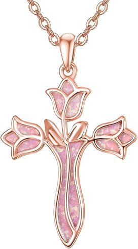 قوارب Dreamboat Cross Netlace for Womens Sterling Silver Cross Cross Pendant Christian Necklace Homports Faith Dentical Jewelry in Kuwait