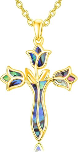 قوارب Dreamboat Cross Netlace for Womens Sterling Silver Cross Cross Pendant Christian Necklace Homports Faith Dentical Jewelry in Kuwait