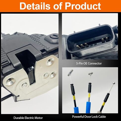 Door Lock Actuator Compatible for 2015-2019 Sonata Rear Passenger Side Door Latch Lock Motor Assembly in Saudi Arabia