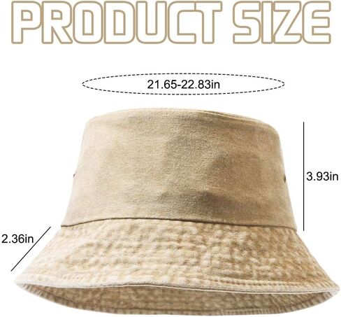 4 Pieces Washed Cotton Bucket Hats Packable Summer Outdoor Fisherman Cap Travel Beach Sun Hat Fishing Hat for Men Women in Saudi Arabia