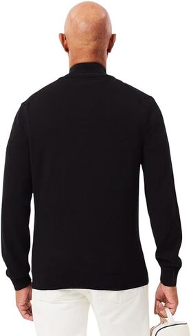 Lacoste Men Long Long Full zip Cotton Jersey Sweater in Kuwait