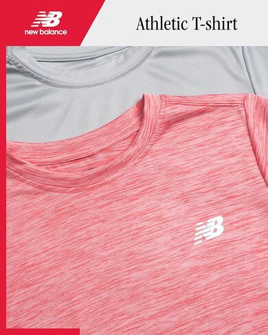 New Balance Boys Athletic Shirt - 2 Pack Short Sleeve Crew Neck Active Performance T Shirts for Boys (Sizes: 8-20) in Saudi Arabia