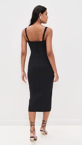 Good American Women's Scuba Sweetheart Midi Dress in Saudi Arabia