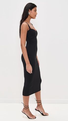 Good American Women's Scuba Sweetheart Midi Dress in Saudi Arabia