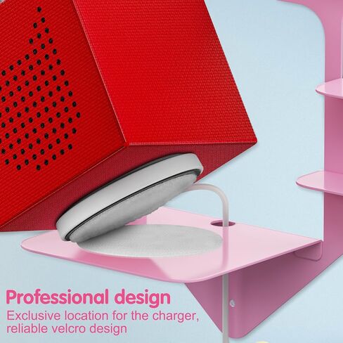 Metal Bracket for Toniebox,Floating Shelf for Tonies Figures 15-20pcs Storage,Wall Mounted Brackets for Toniebox Player,Children's Room Decorations and Gifts (Pink) in Saudi Arabia