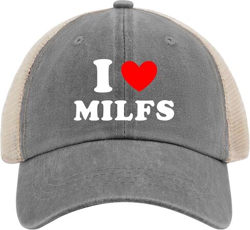 I Love Milfs Hats Funny Hats for Women hat in Saudi Arabia