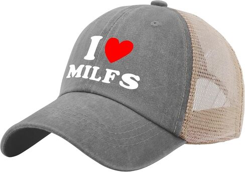 I Love Milfs Hats Funny Hats for Women hat in Saudi Arabia