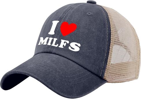 I Love Milfs Hats Funny Hats for Women hat in Saudi Arabia