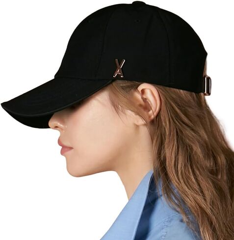 Varzar 【المتجر الرسمي Rose Gold Stud Over Fit Ball Cap / 3Colors للجنسين الأعمق تأثير الوجه الصغير قبعة حماية الأشعة فوق البنفسجية in Kuwait