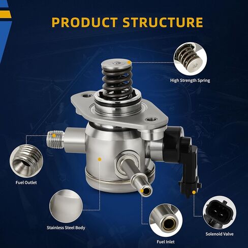 DWVO High Pressure Fuel Pump Compatible with L4 2.0L Engines,2012-2018 Ford Edge, Escape, Explorer, Focus, Fusion, Taurus,2012-2017 Land Rover Discovery Sport, 2013-2016 Lincoln LR2, MKC, MKT, MKZ in Kuwait