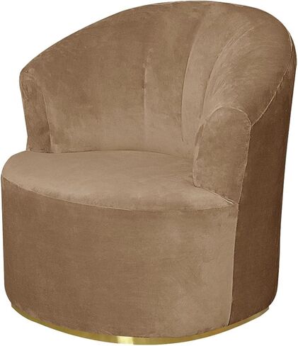 Velvet Single Sofa Cover Swivel Barrel Chair Cover Modern Accent Chair Slipcovers Barrel Armchairs Sofa Cover Protector for Home Decor Living Room in Kuwait