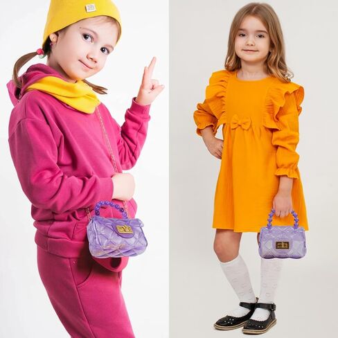 Little Girls Mini Jelly Purse Small Transparent Crossbody Bag Handbags with Bead Handle for Toddler Kids in Saudi Arabia