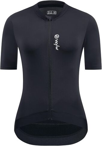 YKYWBIKE Cycling Jerseys Women Short Sleeve,Bike Shirts for Women Breathable Cycle Jersey with 4 Pockets in Kuwait