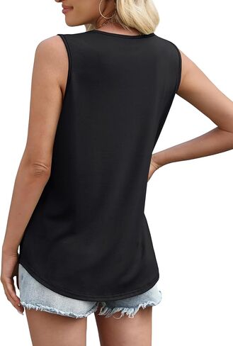 WIHOLL Tank Tops for Women Summer Outfits 2025 Square Neck Casual Shirts Blouses in Kuwait
