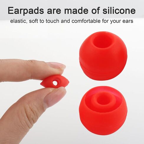 8 Pairs Replacement Eartips Silicone Buds Ear Tips Earbuds Set Compatible with Beats Flex/Beats X/Beats Powerbeats Pro Wireless Earphones - Black in Saudi Arabia