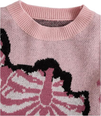 Men's Gothic Oversized Sweater Skull Pattern Long Sleeve Crew Neck Pullover Jumper Tops in Saudi Arabia