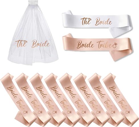 PartyGifts&beyond Embroidered Bride to Be Veil Bachelorette Party Favors Wedding Veils for Brides Bridal Veil in Saudi Arabia