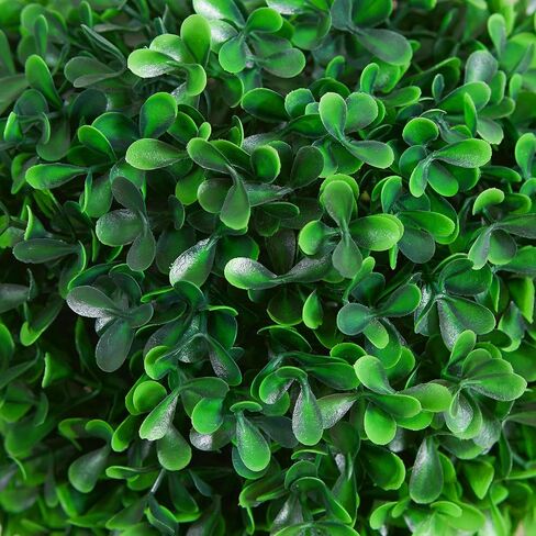 HOMCOM Set of 2 23.5" Artificial Ball Boxwood Topiary Trees with Pot, Indoor Outdoor Fake Plants for Home Office & Living Room Decor in Saudi Arabia