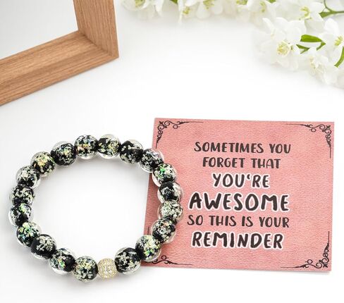 هدايا سوار الزجاج الزجاجي لنساءها في سن المراهقة ، وأحيانًا تنسى أنك أساور رائعة ، وهدايا ملهمة لأمي ، ابنة ، أخت ، أفضل الأصدقاء مع بطاقات الهدايا in Kuwait