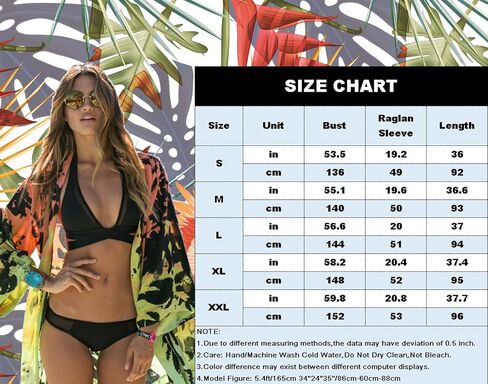 Barlver Women Floral Leaf Kimono Summer Cardigan Sheer Loose Half Sleeve Beach Shawl Chiffon Cover Up Casual Blouse Tops in Saudi Arabia