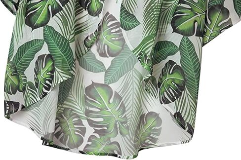 Barlver Women Floral Leaf Kimono Summer Cardigan Sheer Sould Sould Sleeve Beach Shawn Shaffon Cover Up Discal Plouse Tops in Kuwait