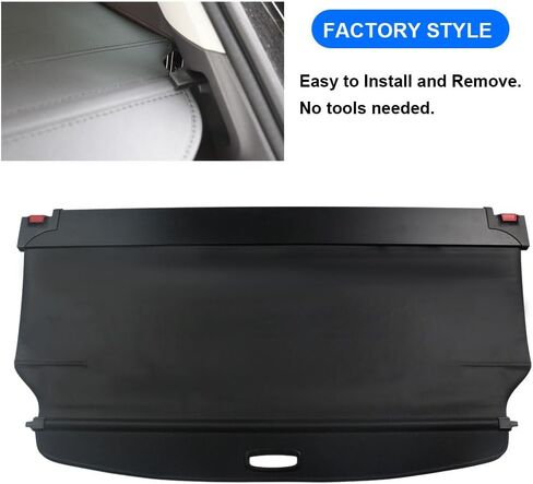 Cargo Cover for BMW X3 Accessories 2011-2015 2016 2017 Rear Black Trunk Shade Luggage Security Cover in Kuwait