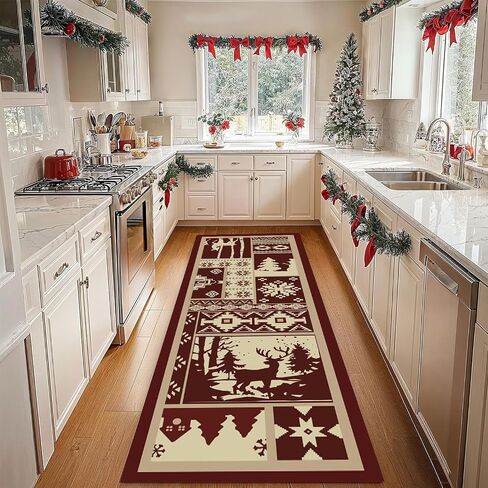 Bohemian Striped Rug, 2x7ft, Indoor Runner Rugs, Hallway Washable Rug,Non-Slip Mat Carpet in Hallways and Entrances, Black and White Abstract Striped Foldabe Runner Carpet。 in Saudi Arabia