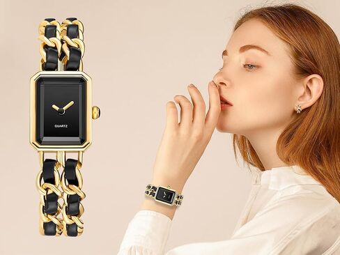 Gosasa Women's Watch Watch Chain Brid Band Fashion Square Bracelet Watches for Women Retro Minimalist Quartz Waterproof Ladies Watch in Kuwait
