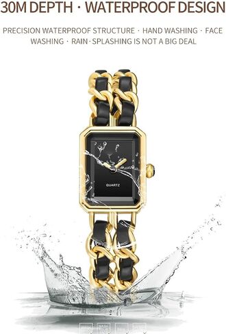 Gosasa Women's Watch Watch Chain Brid Band Fashion Square Bracelet Watches for Women Retro Minimalist Quartz Waterproof Ladies Watch in Kuwait