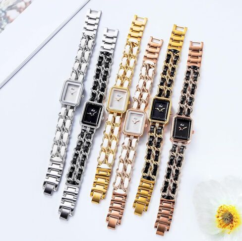 Gosasa Women's Watch Watch Chain Brid Band Fashion Square Bracelet Watches for Women Retro Minimalist Quartz Waterproof Ladies Watch in Kuwait