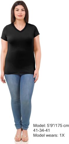 القطن الخامس القمصان t للنساء الأكمام قصيرة tshirt tees basic vneck tshirts tops tops undershirt multers in Kuwait