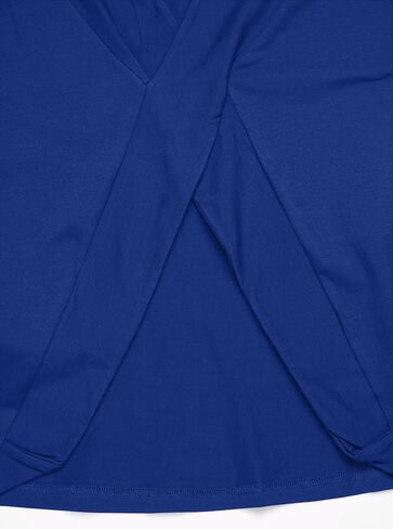 LilyCoco Women's Tie Dye Short Sleeve Shirt Criss Cross Back Tops Casual Loose Tee in Kuwait